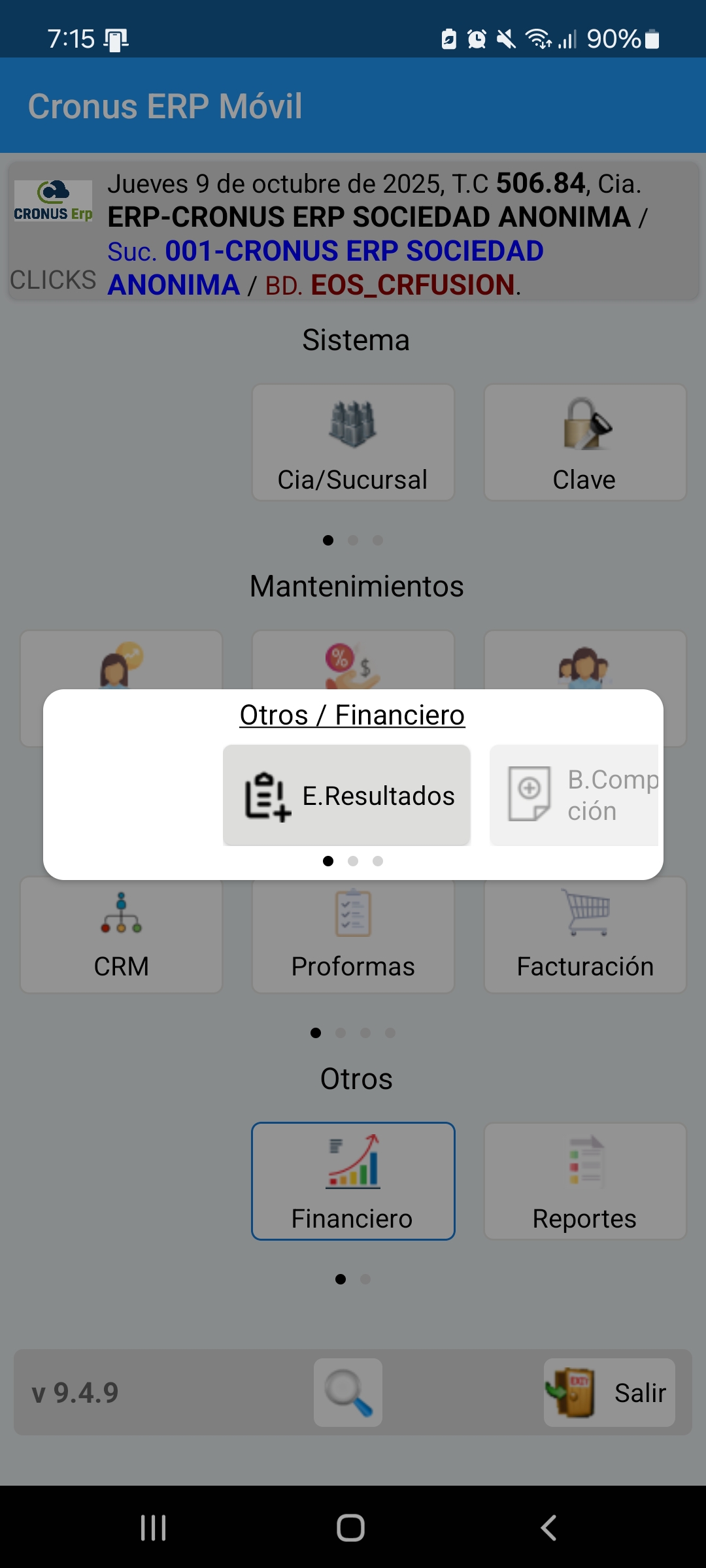 Reportes tributarios consolidados